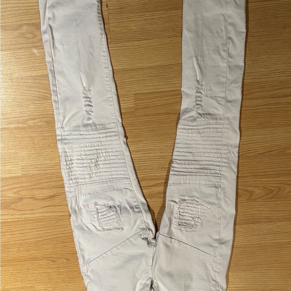 Men's Skinny Jeans - Light Gray